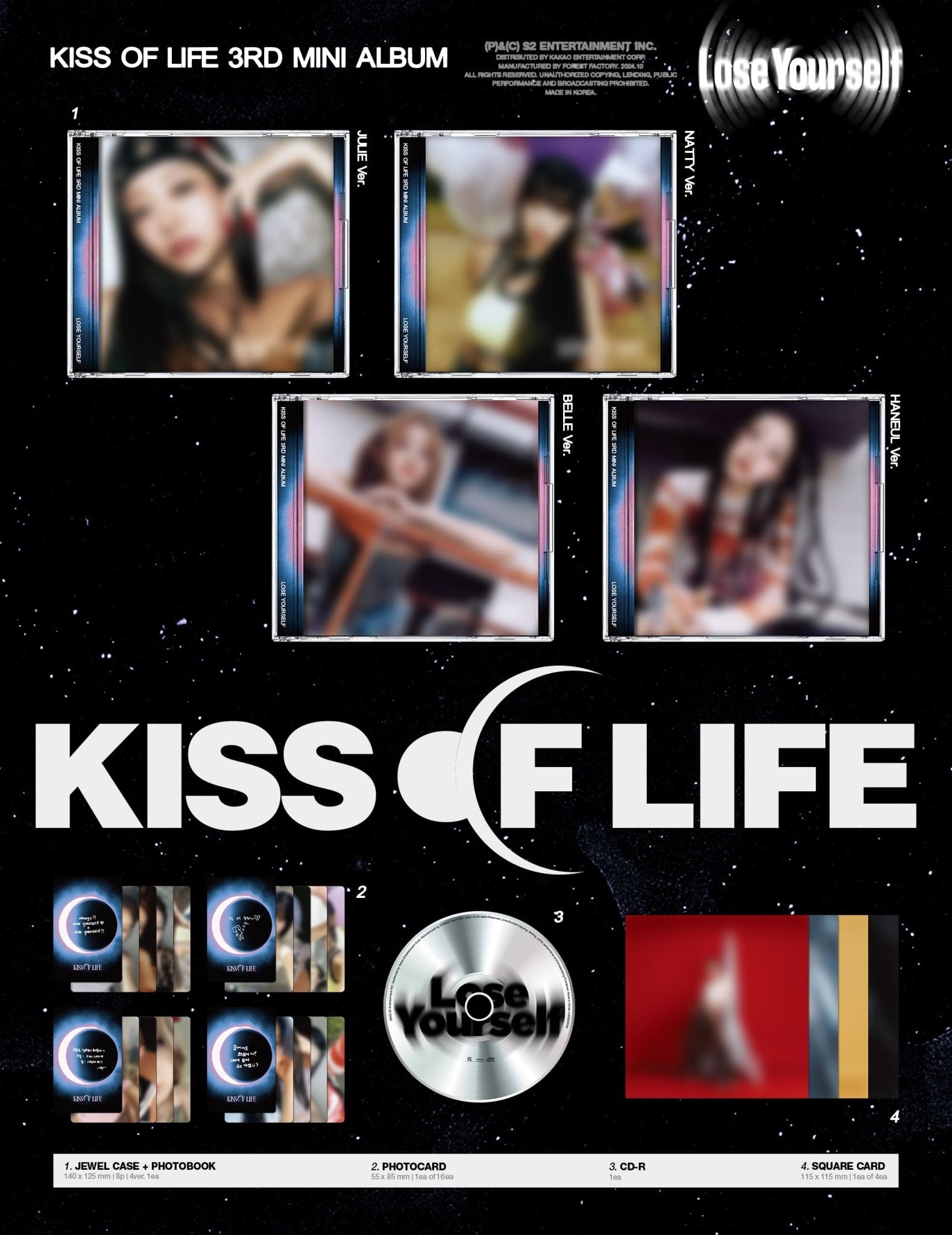 KISS OF LIFE 3rd Mini Album Lose Yourself (Jewel Version) – album (Julie Han / / ) | HobiEgo