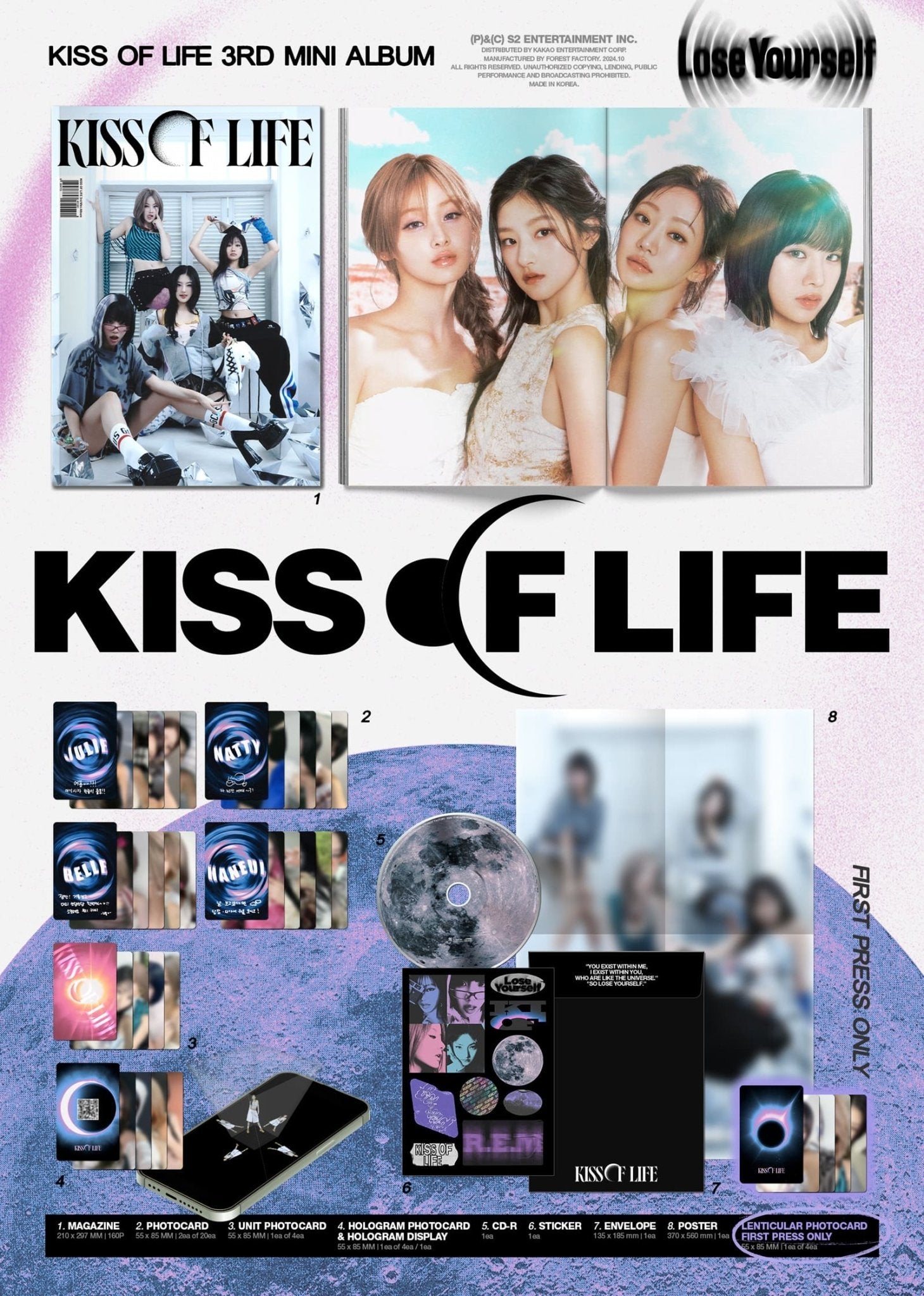 KISS OF LIFE 3rd Mini Album Lose Yourself (Magazine Version) – album ( / / ) | HobiEgo