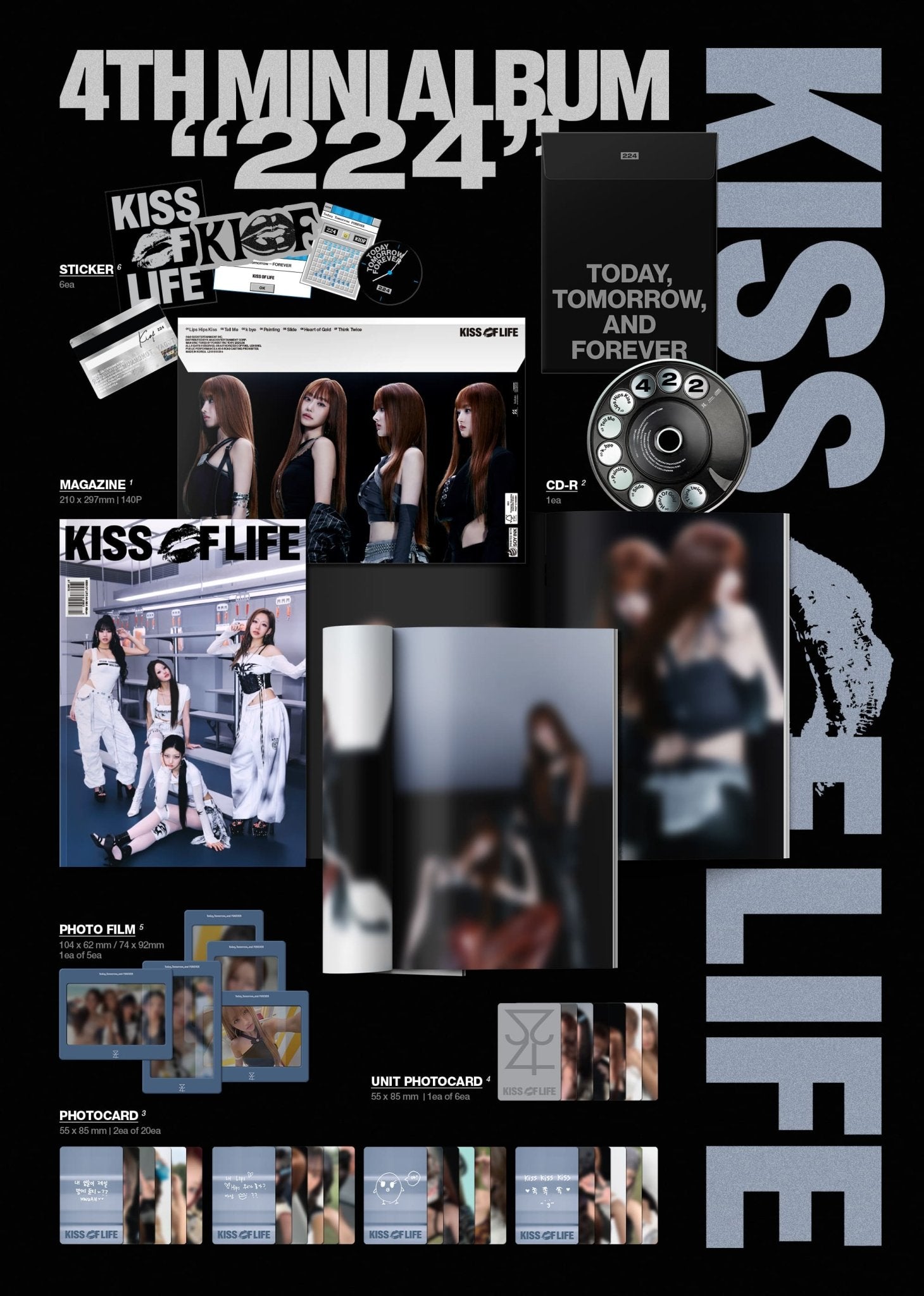 KISS OF LIFE 4th Mini Album 224 (Magazine Version) – album ( / / ) | HobiEgo