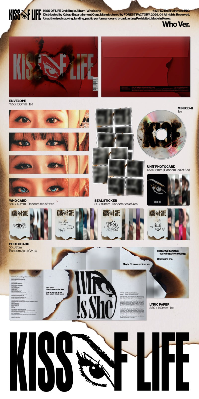 KISS OF LIFE 2nd Single Album Who is she Who Version