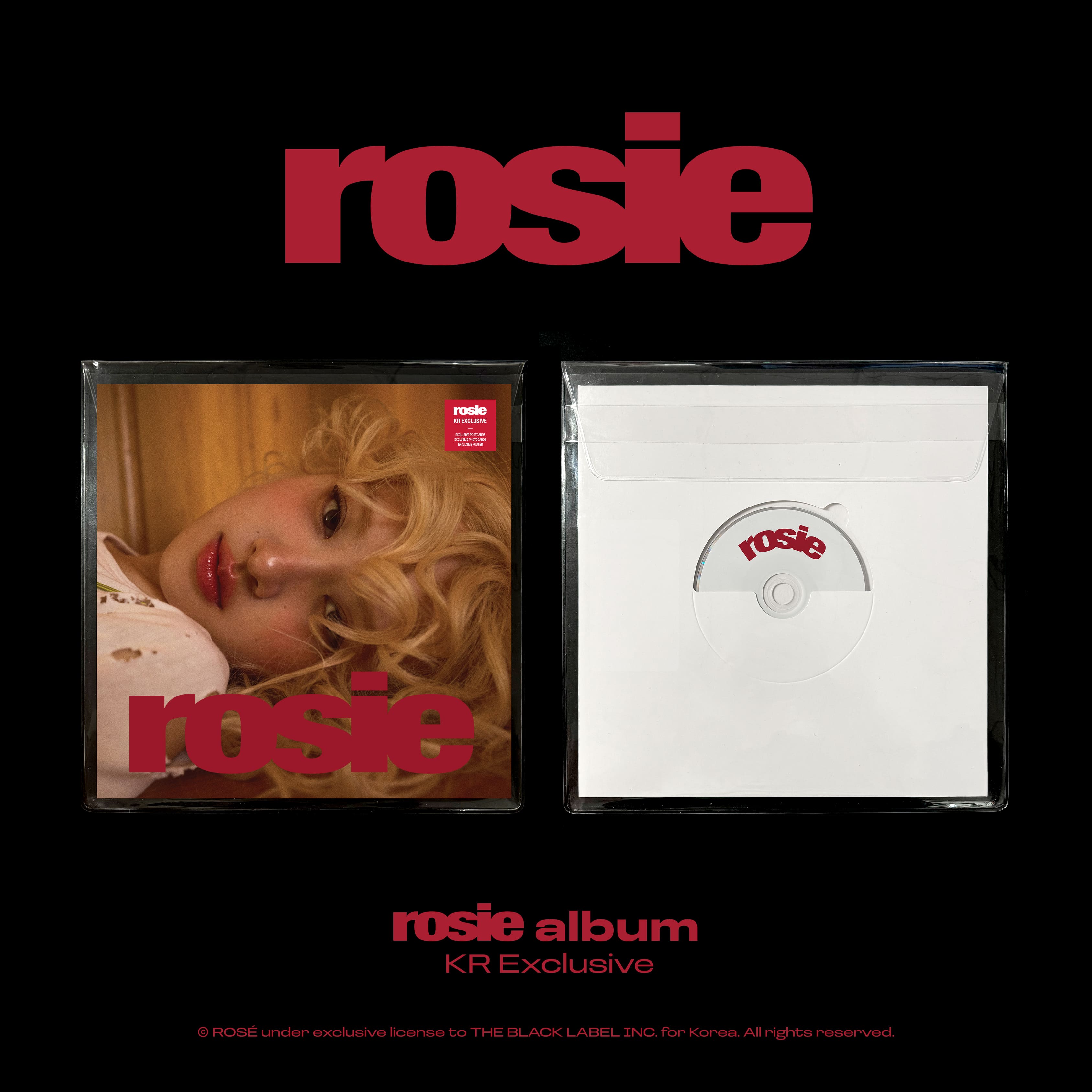 PRE-ORDER Rosé 1st Studio Album rosie (KR Exclusive)