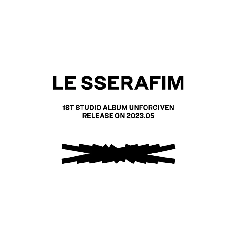 LE SSERAFIM 1st Studio Album UNFORGIVEN (Weverse Albums ver) – album (B / / ) | HobiEgo