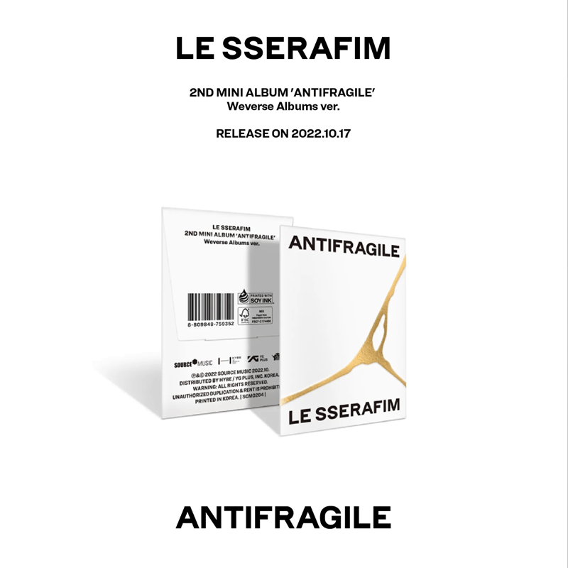 LE SSERAFIM 2nd Mini Album ANTIFRAGILE (Weverse Albums Ver) – album ( / / ) | HobiEgo