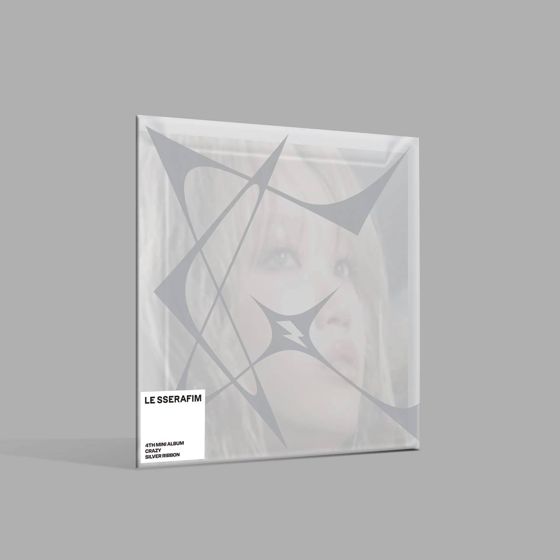 LE SSERAFIM 4th Mini Album CRAZY (COMPACT Version) – album (SILVER RIBBON (Kim Chaewon) / / ) | HobiEgo
