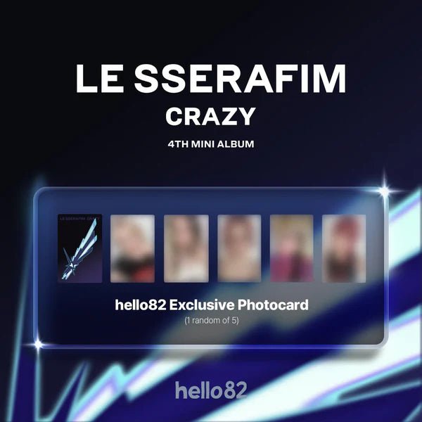 LE SSERAFIM 4th Mini Album CRAZY (hello82 EXCLUSIVE) – album (Vol.1 THUNDERING CEDAR / / ) | HobiEgo