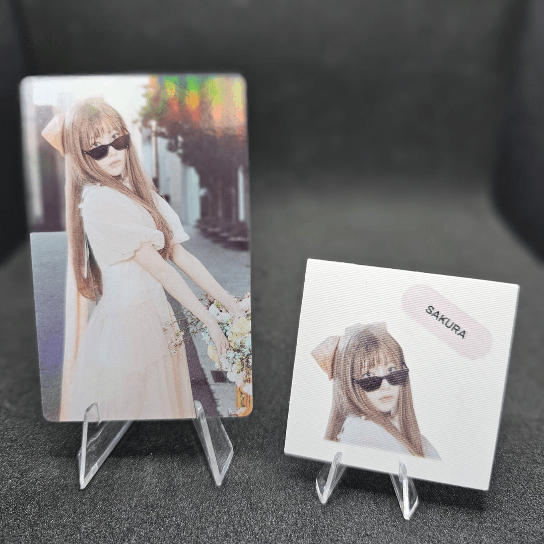 LE SSERAFIM 4th Mini Album CRAZY Weverse Photocards + Sticker – Photocards (Sakura / / ) | HobiEgo