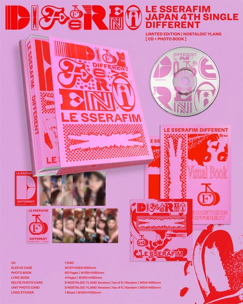 LE SSERAFIM Japanese Album DIFFERENT (Limited Edition NOSTALGIC YLANG Version) – album ( / / ) | HobiEgo