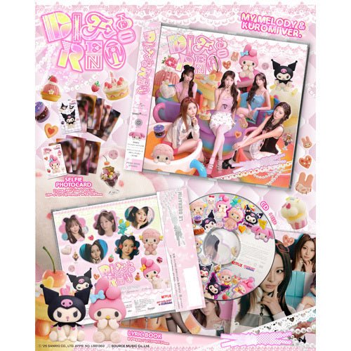 LE SSERAFIM Japanese Album DIFFERENT (Limited MY MELODY & KURMOI Edition) – album ( / / ) | HobiEgo