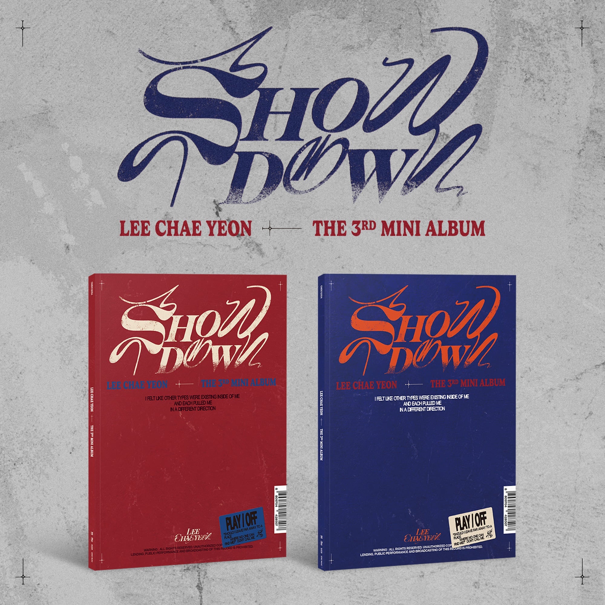 LEE CHAE YEON 3rd Mini Album SHOWDOWN – album (OFF (RED) / / ) | HobiEgo