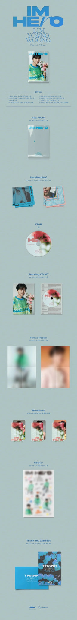 LIM YOUNG WOONG 1st Album IM HERO GIFT Version (Limited Edition) – album ( / / ) | HobiEgo