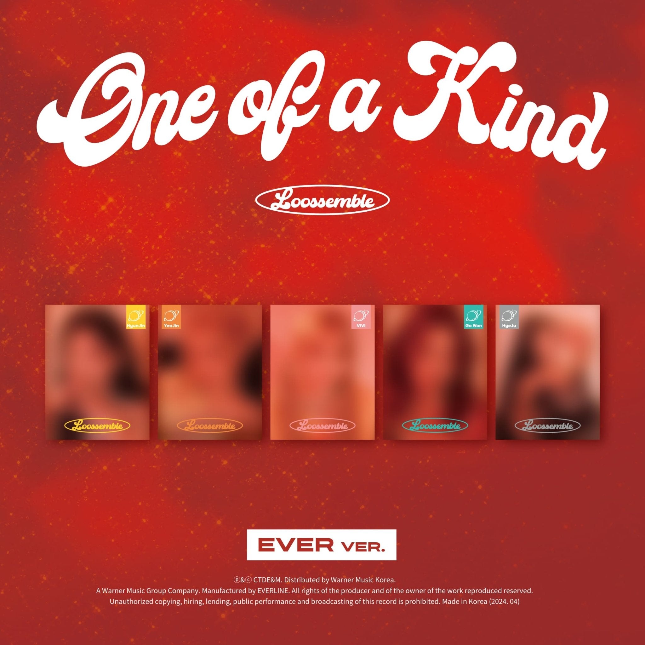 Loossemble 2nd Mini Album One of a Kind (EVER MUSIC ALBUM Version) – album (Hyunjin / / ) | HobiEgo