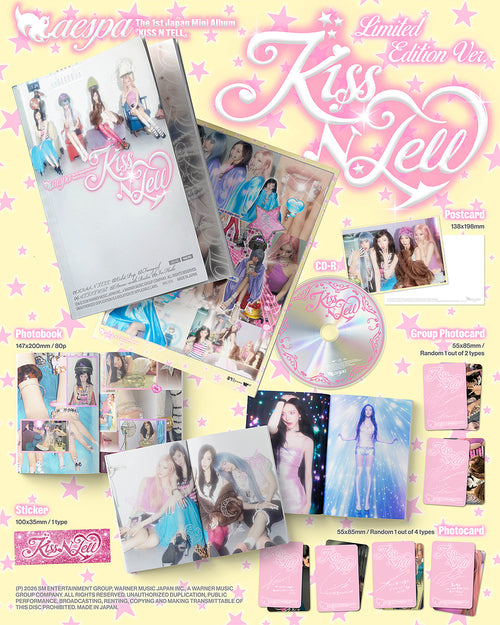 AESPA 1st Japan Mini Album KISS N TELL (LIMITED Version)