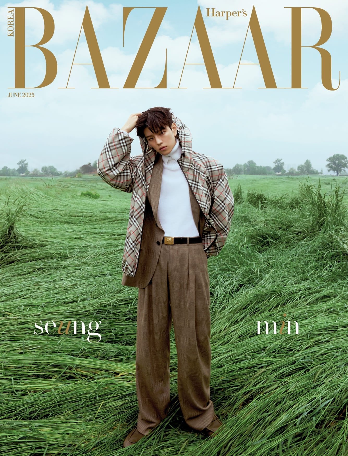 Magazine Bazaar June 2025 Cover Stray Kids SEUNGMIN – magazines (B (GOLD) / / ) | HobiEgo