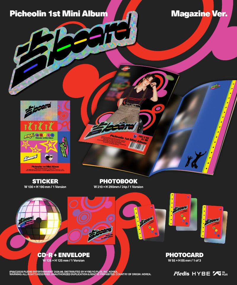 PRE-ORDER Picheolin (SEVENTEEN DINO) 1st Mini Album 吉BOARD (Magazine Version)