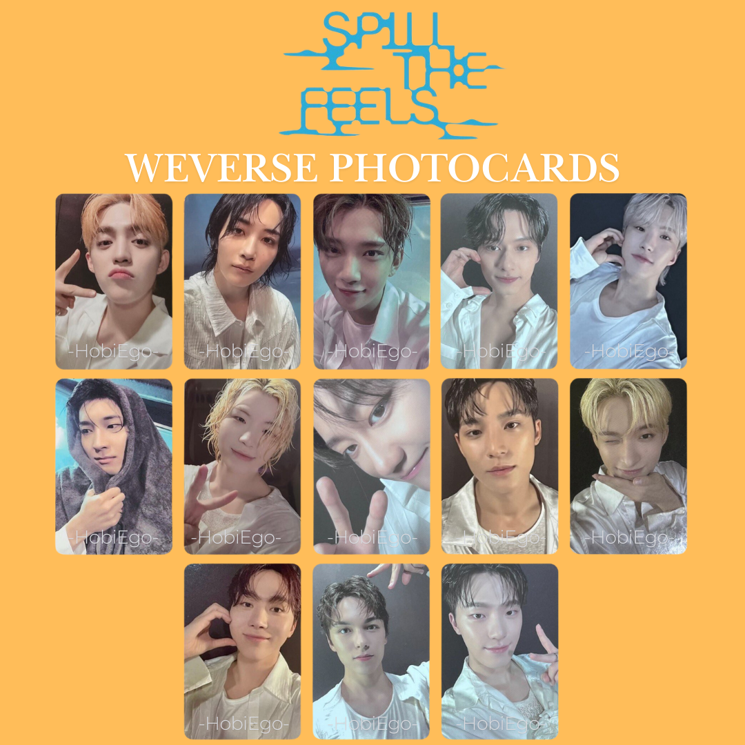 SEVENTEEN 12th Mini Album SPILL THE FEELS Weverse Shop Pre-Order Benefit Photocard