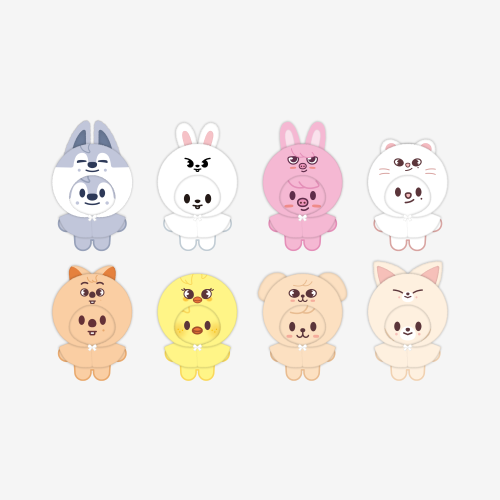 PRE-ORDER Stray Kids SKZOO 10cm Plush Outfit : For 5th Fanmeeting 5'CLOCK