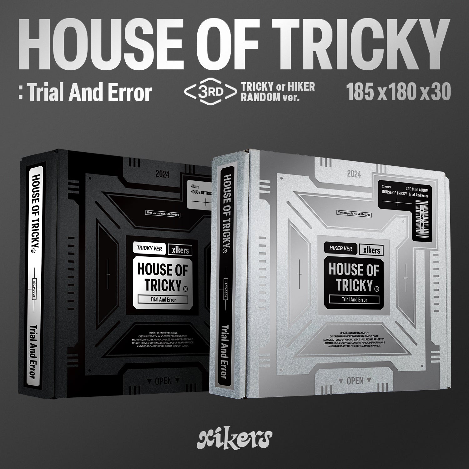 XIKERS 3rd Mini Album HOUSE OF TRICKY : Trial And Error + APPLE MUSIC POB