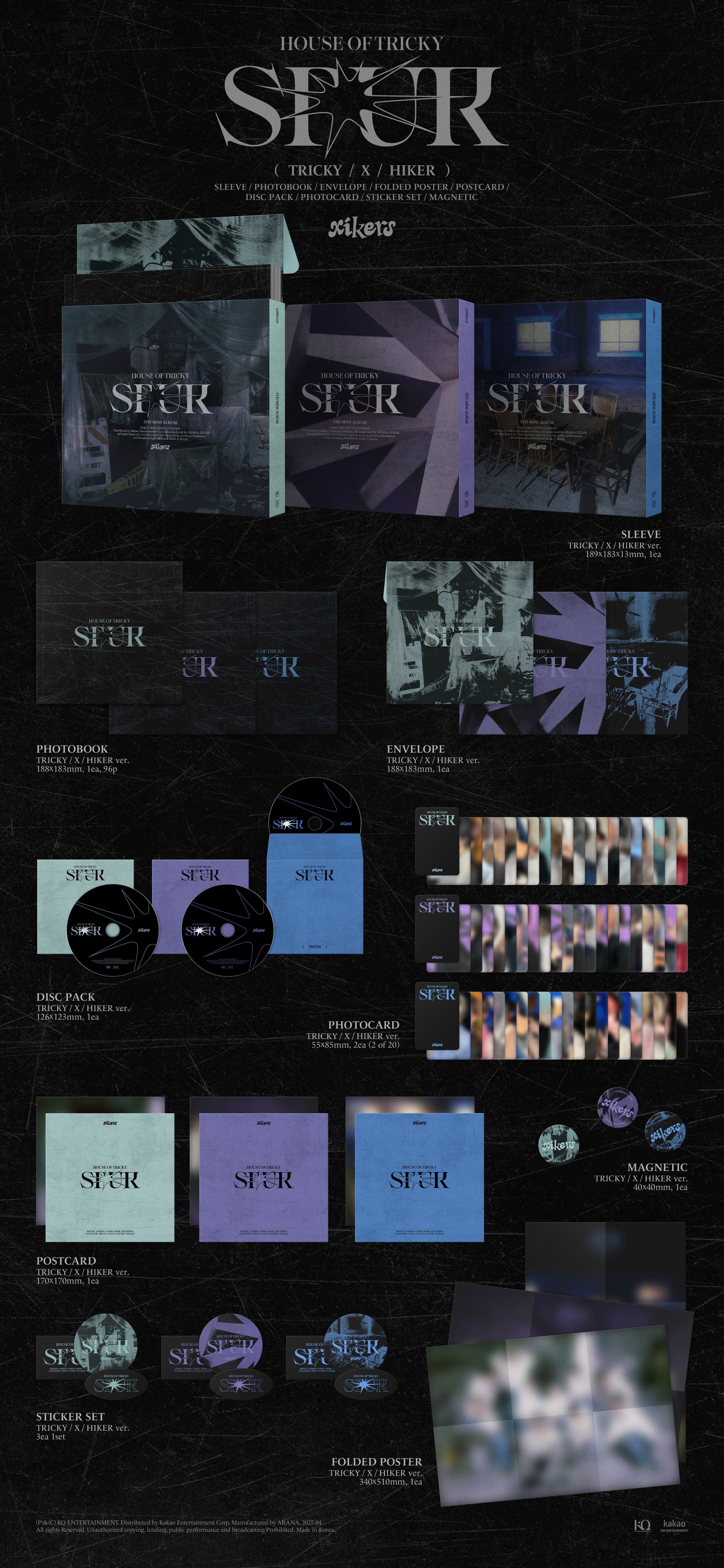 xikers 5th Mini Album HOUSE OF TRICKY : SPUR