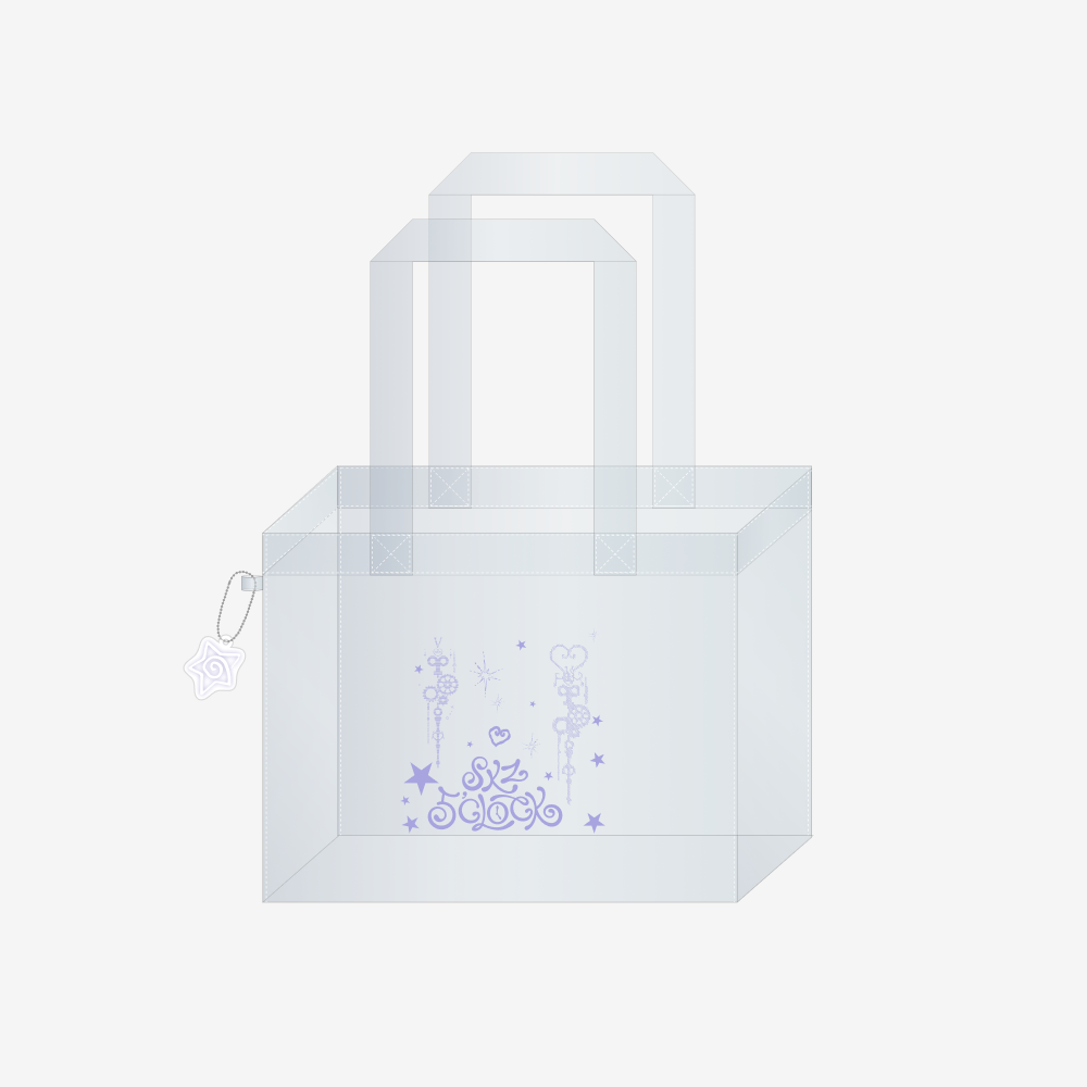 PRE-ORDER Stray Kids SKZOO PVC Shopper Bag : For 5th Fanmeeting 5'CLOCK