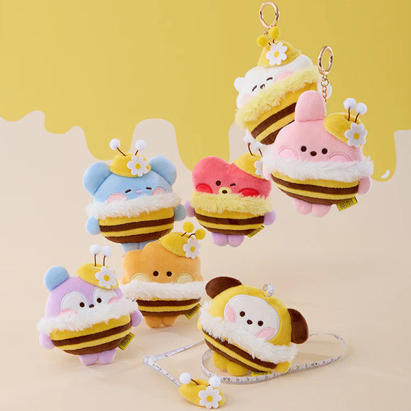 BT21 Minini Honeybee Doll Tape Measure Keyring