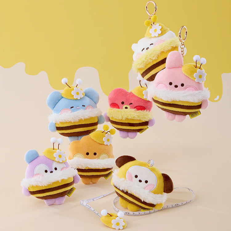 BT21 Minini Honeybee Doll Tape Measure Keyring