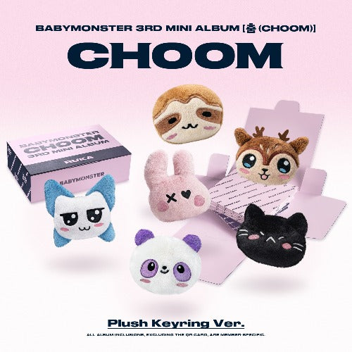 PRE-ORDER BABYMONSTER 3rd Mini Album CHOOM (Plush Keyring Version)