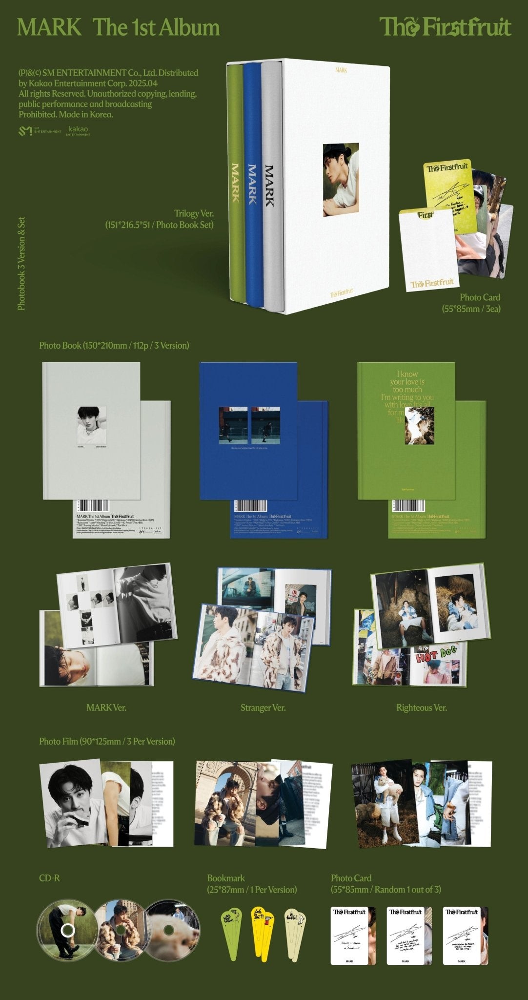 MARK 1st Full Album The Firstfruit (Photobook Version) – Photo Book (Mark (WHITE) / / ) | HobiEgo