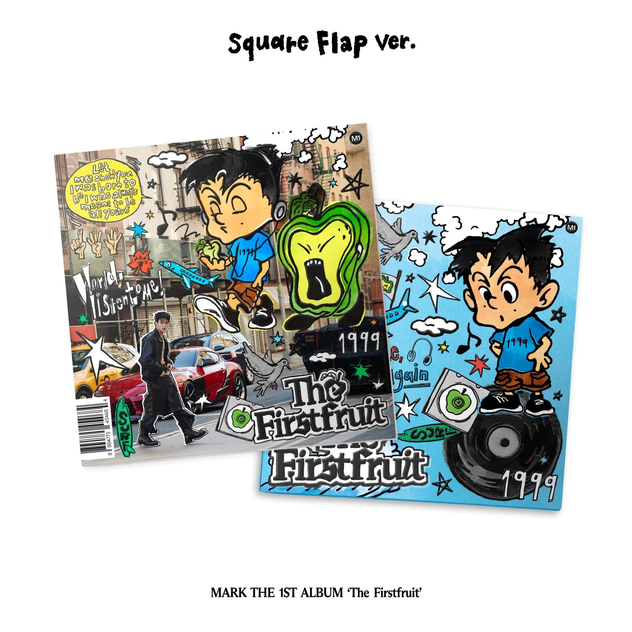 MARK 1st Full Album The Firstfruit (Square Flap Version) – album (A (BLUE) / / ) | HobiEgo