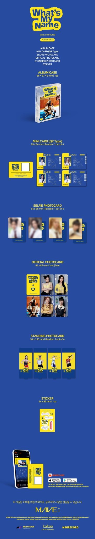 MAVE: 1st Mini Album What's My Name (Platform Version) – album ( / / ) | HobiEgo