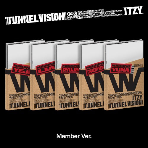 PRE-ORDER ITZY 11th Mini Album TUNNEL VISION (Member Version)
