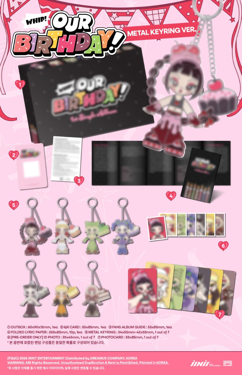 PRE-ORDER OURBIRTHDAY 1st Single Album Our Birthday (METAL KEYRING Version)
