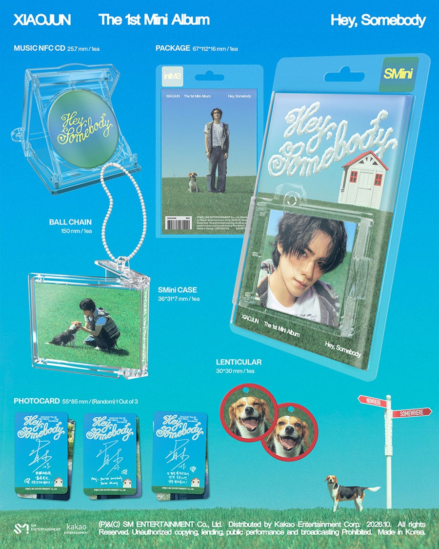 PRE-ORDER XIAOJUN (WayV) 1st Mini Album Hey, Somebody (SMini Version)