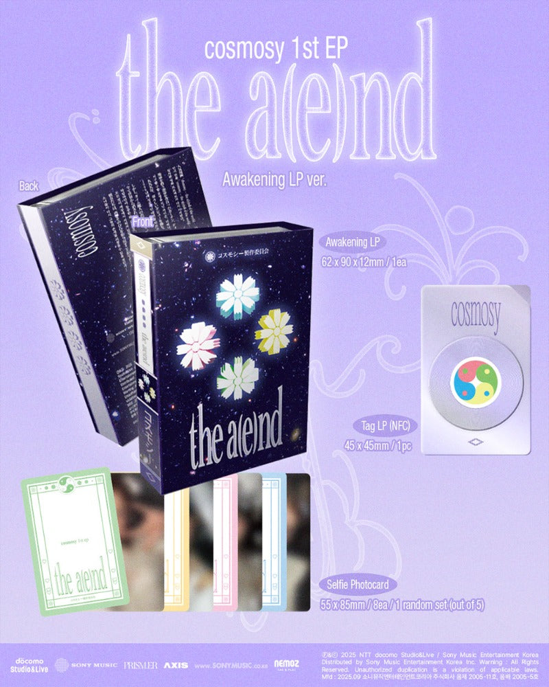 PRE-ORDER cosmosy 1st EP Album the a(e)nd (NFC Mini LP Version)