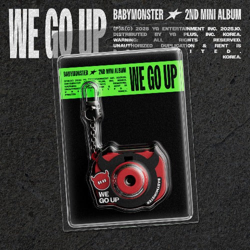 PRE-ORDER BABYMONSTER 2nd Mini Album WE GO UP (MINI BEAM KEYRING Version)