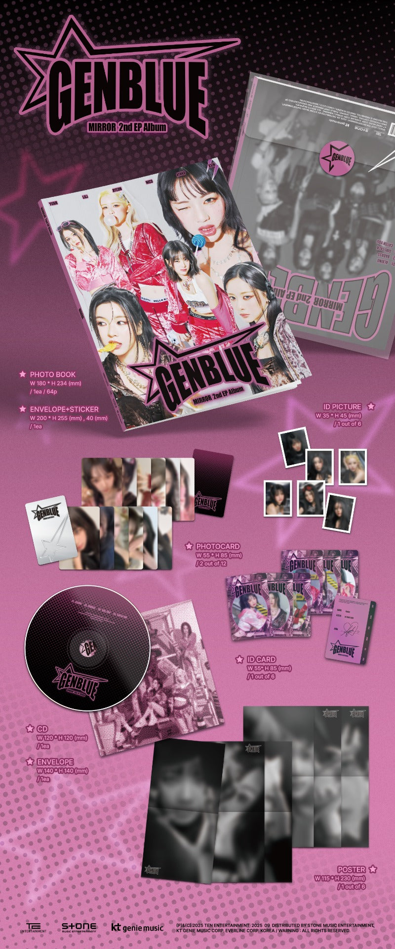 PRE-ORDER GENBLUE 2nd EP Album MIRROR