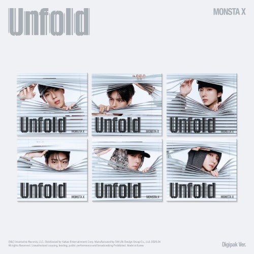 MONSTA X Unfold (DIGIPACK Limited Version) – album 8804775465338 (Shownu / / ) | HobiEgo K - pop Shop