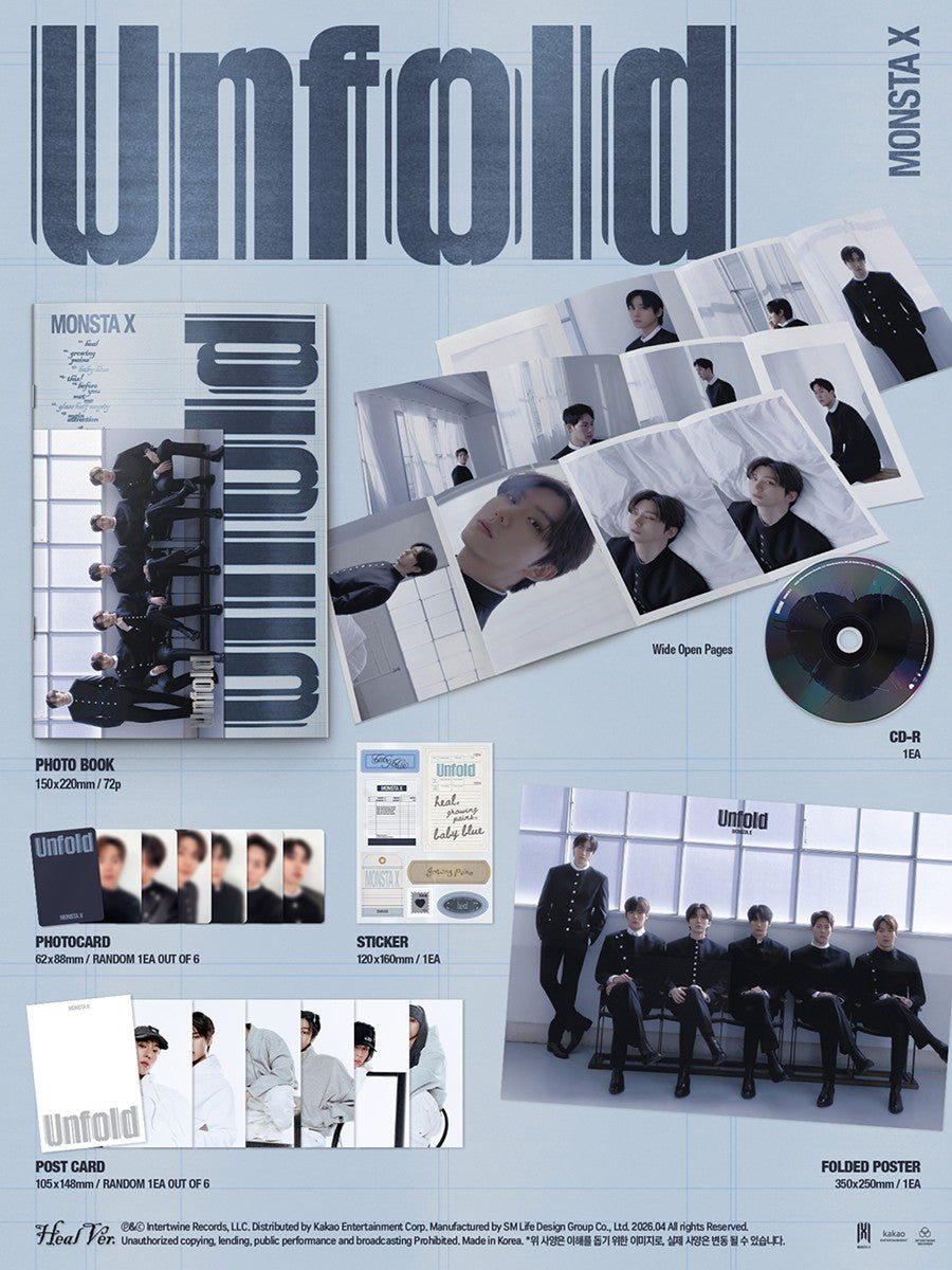 MONSTA X Unfold – album 8804775465321 (Heal / / ) | HobiEgo K - pop Shop