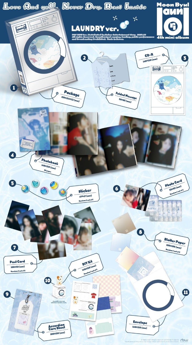 MOON BYUL 4th Mini Album laundri (LAUNDRY Version) – album 8804775457210 ( / / ) | HobiEgo K - pop Shop