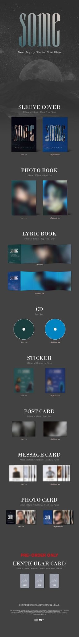 Moon Jong Up 2nd Mini Album SOME – album (Mare (BLACK) / / ) | HobiEgo