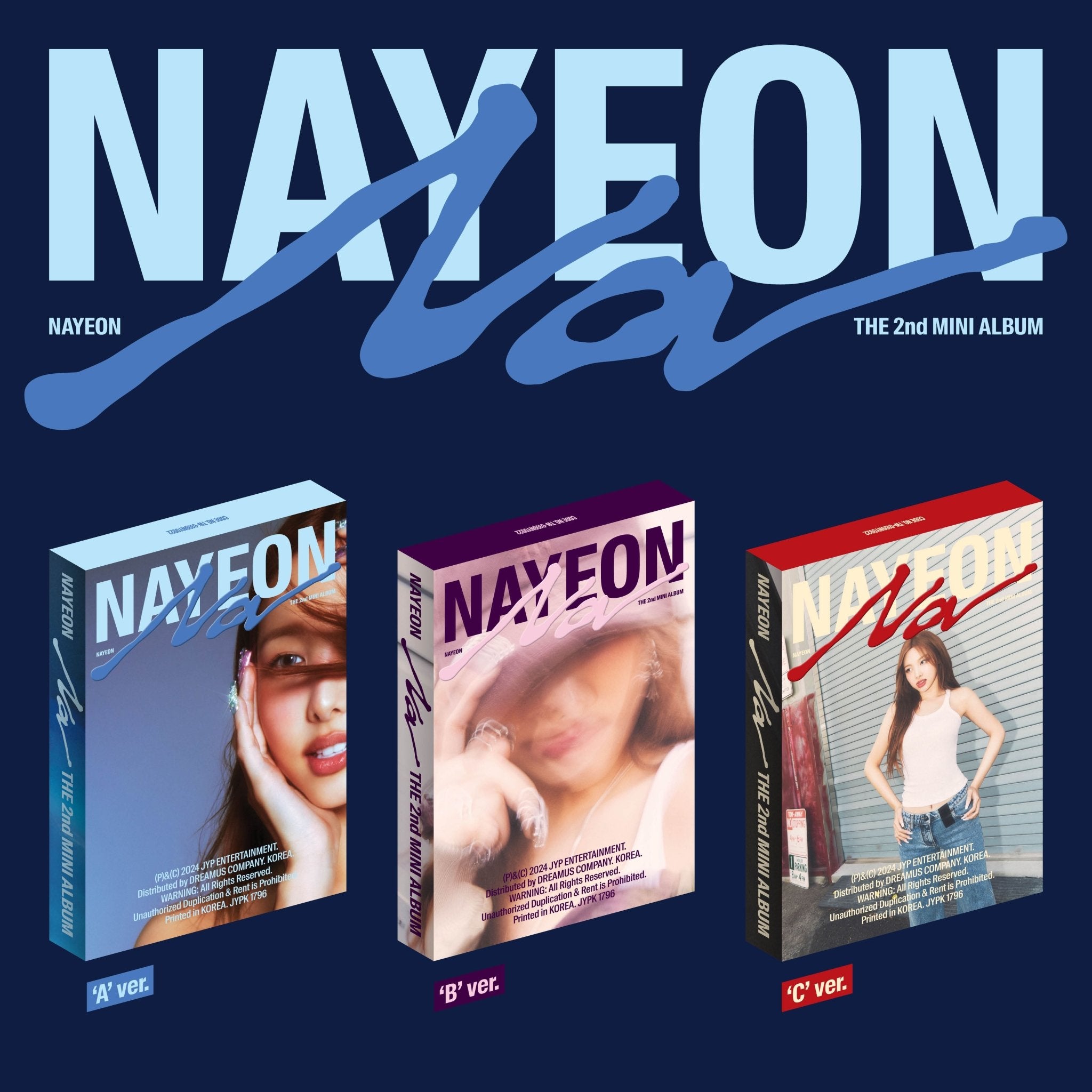 NAYEON (TWICE) 2nd Mini Album NA + POB – album (A (BLUE) / / ) | HobiEgo