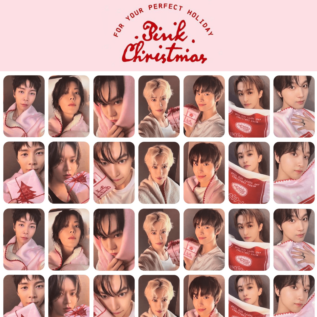 NCT 127 2024 Pink Christmas Photocards – Photocards (Johnny 1 / / ) | HobiEgo