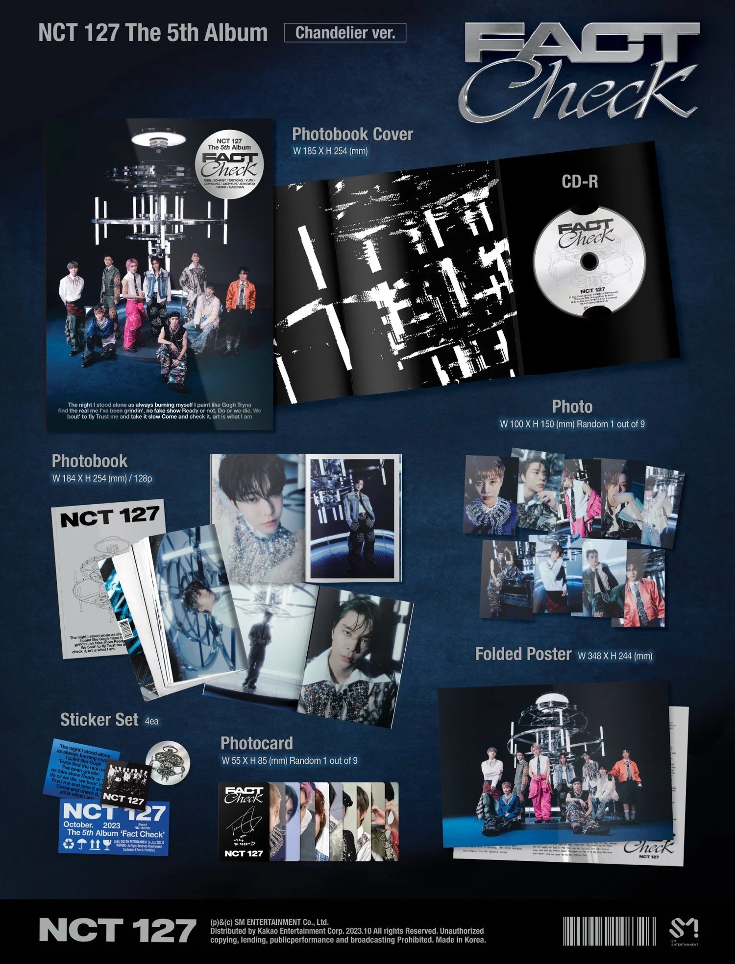 NCT 127 5th Full Album Fact Check (Chandelier Version) – album ( / / ) | HobiEgo