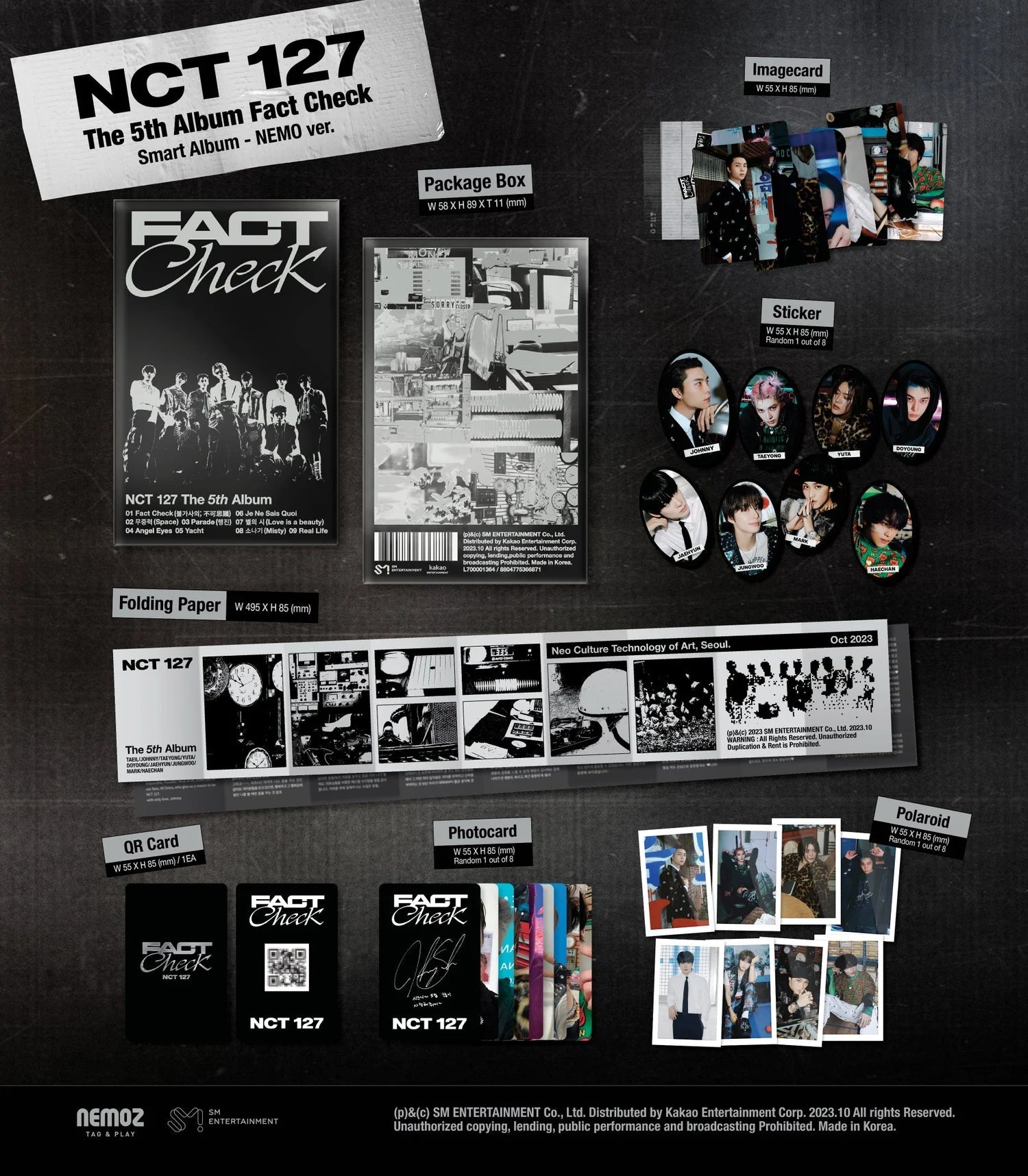 NCT 127 5th Full Album Fact Check (QR Version) – album ( / / ) | HobiEgo