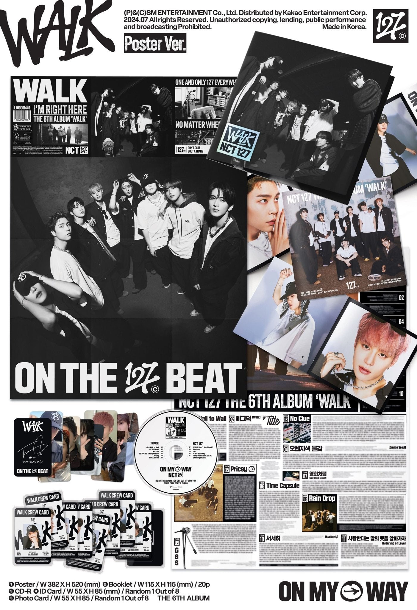 NCT 127 6th Album WALK (Poster Version) – album ( / / ) | HobiEgo