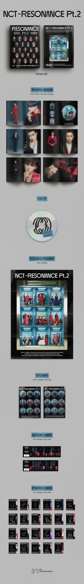 NCT 2nd Album RESONANCE Pt.2 – album (Arrival (BLACK) / / ) | HobiEgo