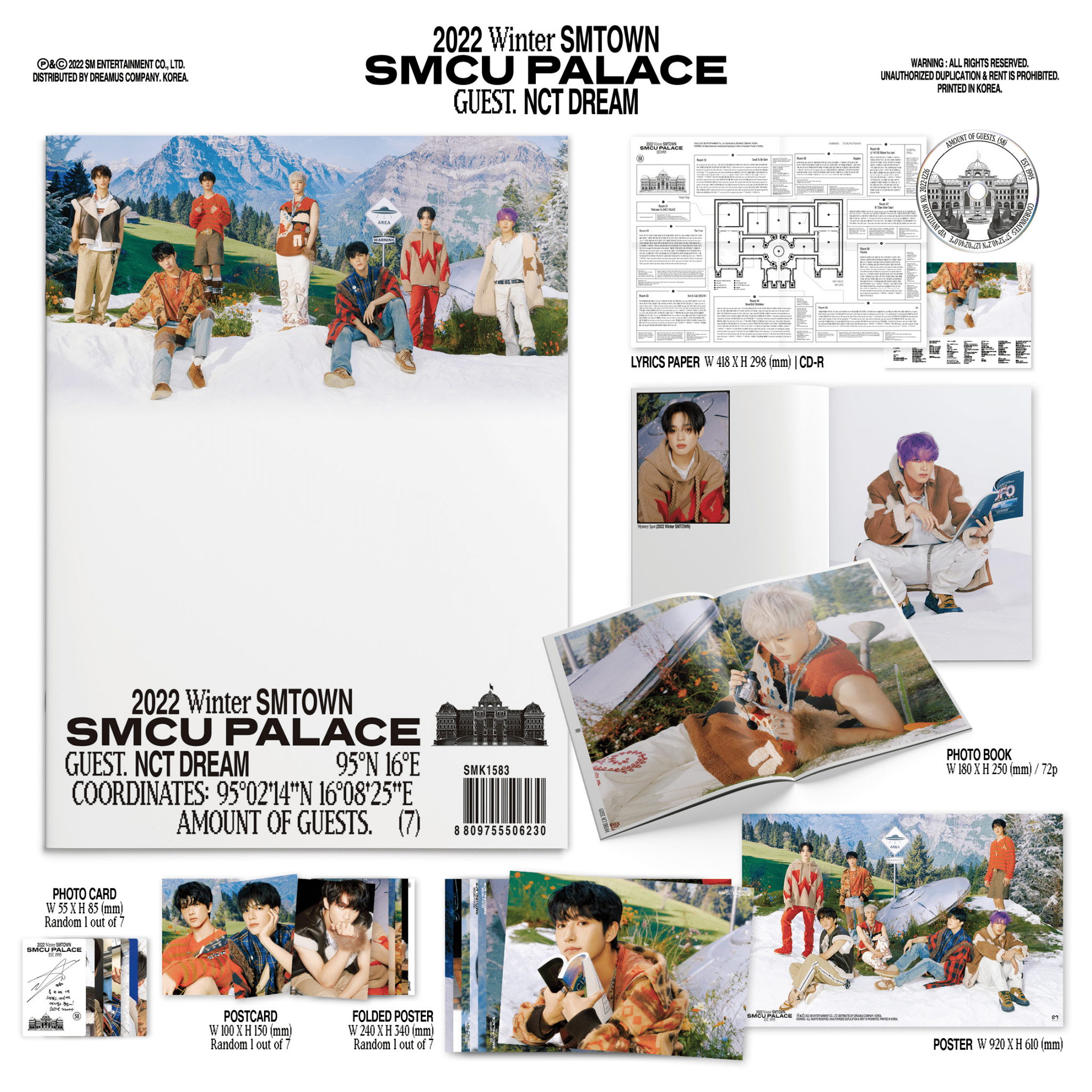 NCT DREAM 2022 Winter SMTOWN : SMCU PALACE (GUEST NCT DREAM) – album ( / / ) | HobiEgo