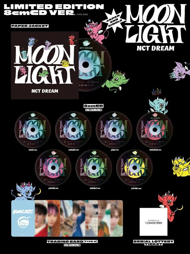 NCT DREAM 2nd Japanese Single Moonlight (Limited 8cm CD Edition) – album ( / / ) | HobiEgo