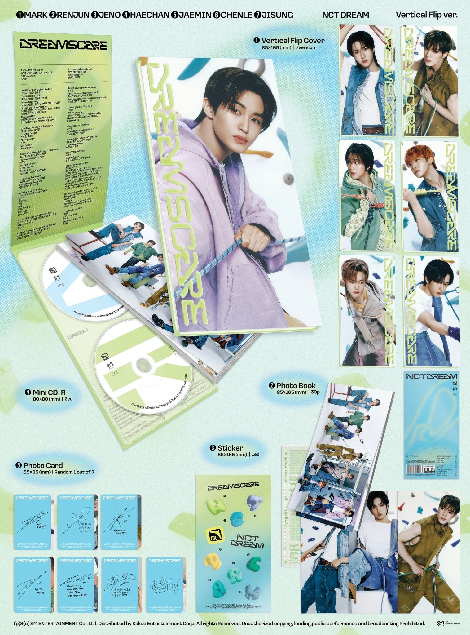 NCT DREAM 4th Album DREAMSCAPE (Vertical Flip Version) – album (Mark / / ) | HobiEgo