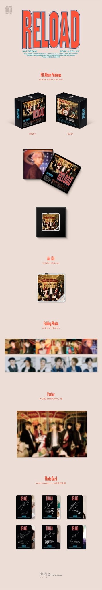 NCT DREAM 4th Mini Album Reload (KiT Version) – album ( / / ) | HobiEgo
