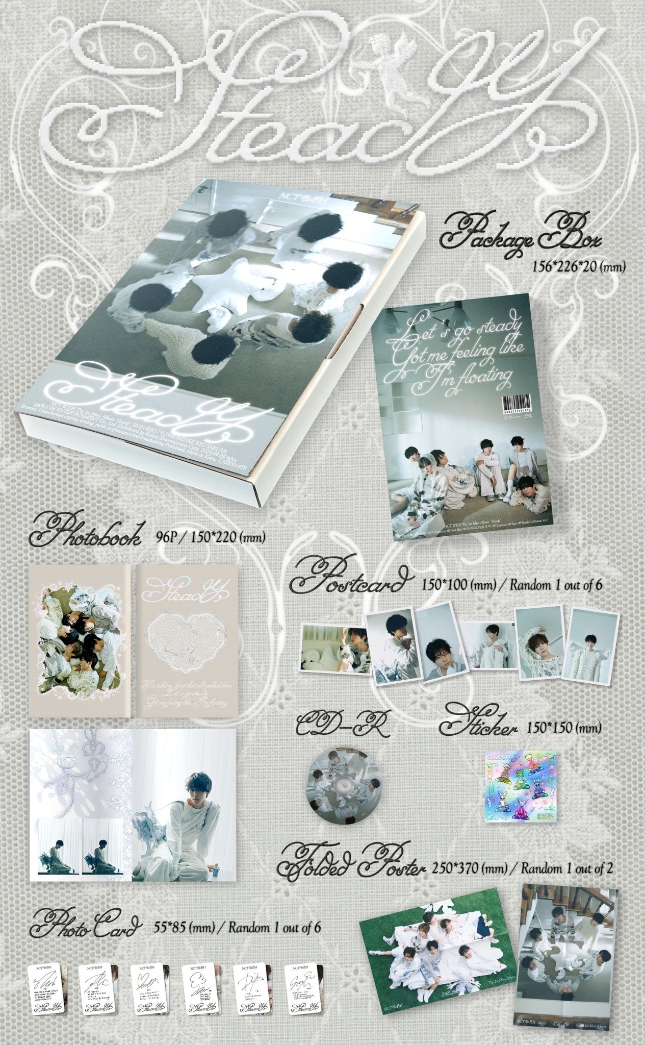 NCT WISH 1st Mini Album Steady (Photobook Version) – Photo Book (Finding Psyche (WHITE) / / ) | HobiEgo
